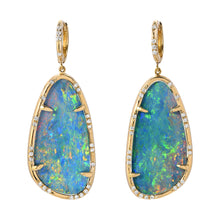 Australian Opal Doublet Drop Earrings